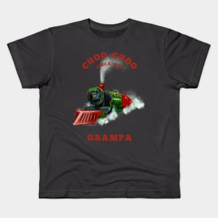 Choo Choo Grampa Christmas Train Kids T-Shirt